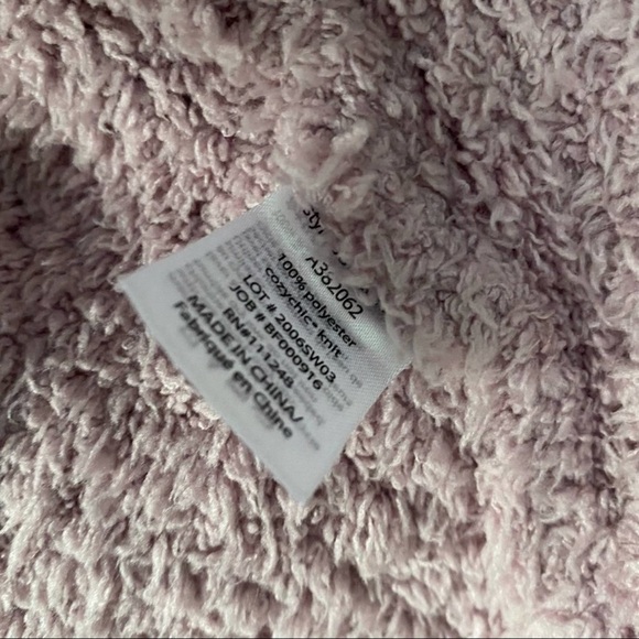 BAREFOOT DREAMS Cozychic Boardwalk Cardigan Soft New Orchid Size S - Picture 5 of 8